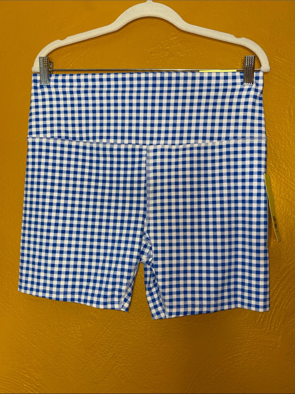 all in motion NWT Women’s Blue & White Checkered Everyday Soft Bike Shorts XXL